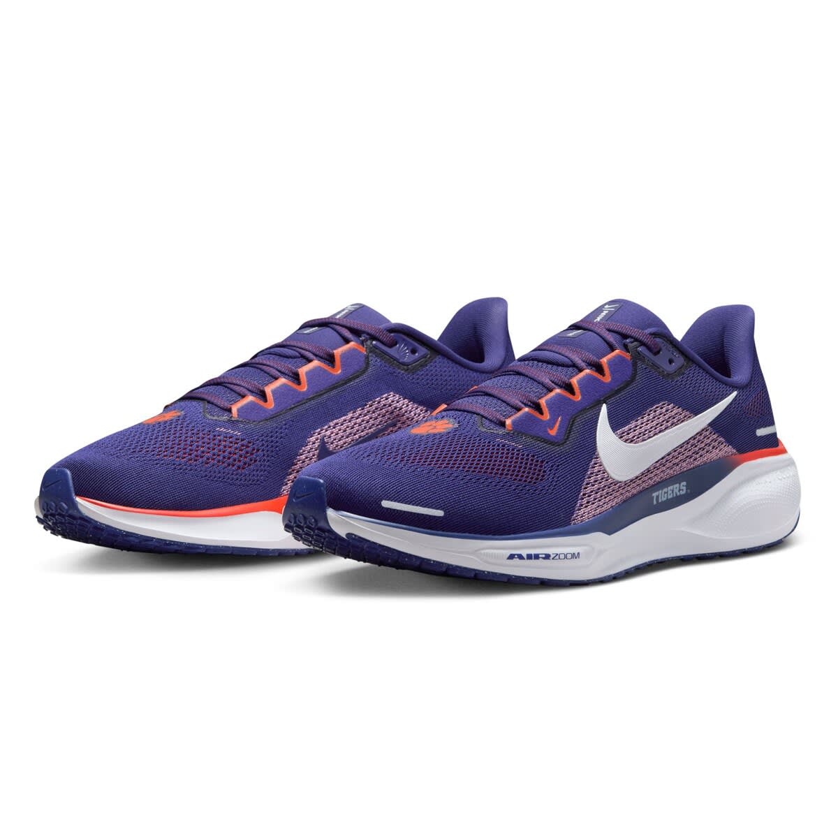Nike Unisex Nike Purple Clemson Tigers Zoom Pegasus 41 Running Shoes, Alternate, color, 