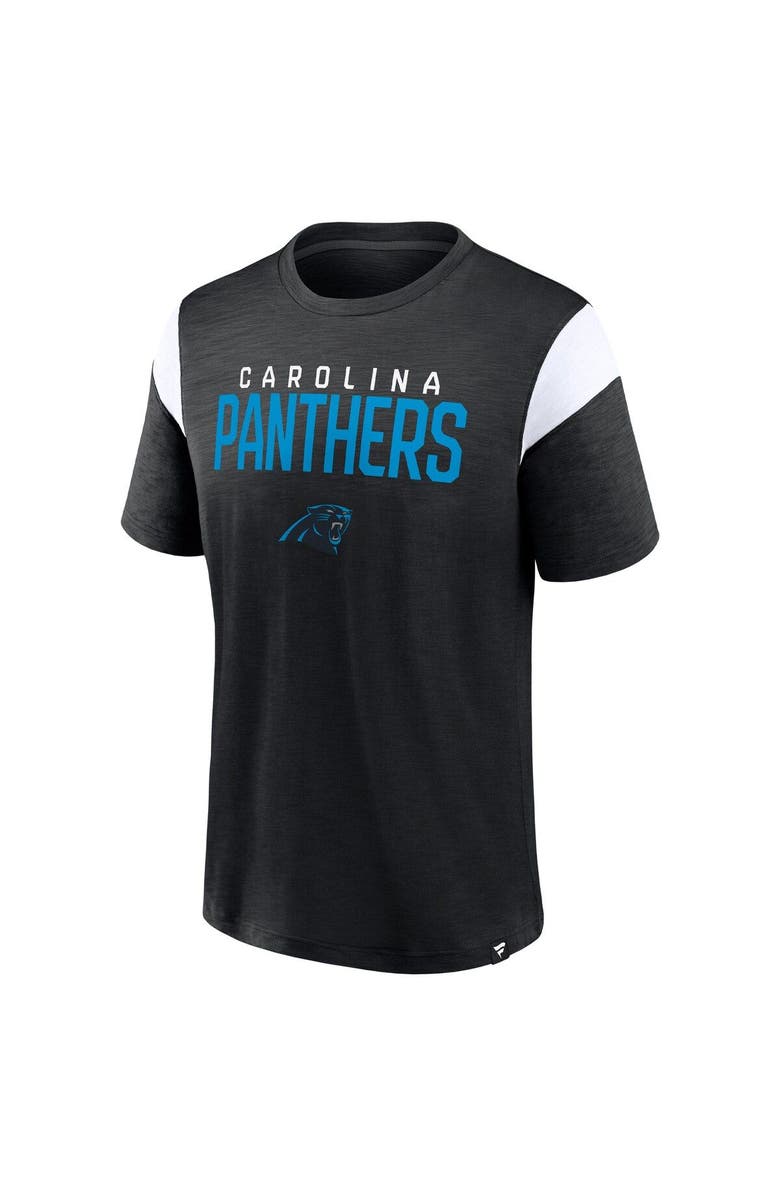 FANATICS Men's Fanatics Branded Black Carolina Panthers Home Stretch Team T-Shirt, Alternate, color,