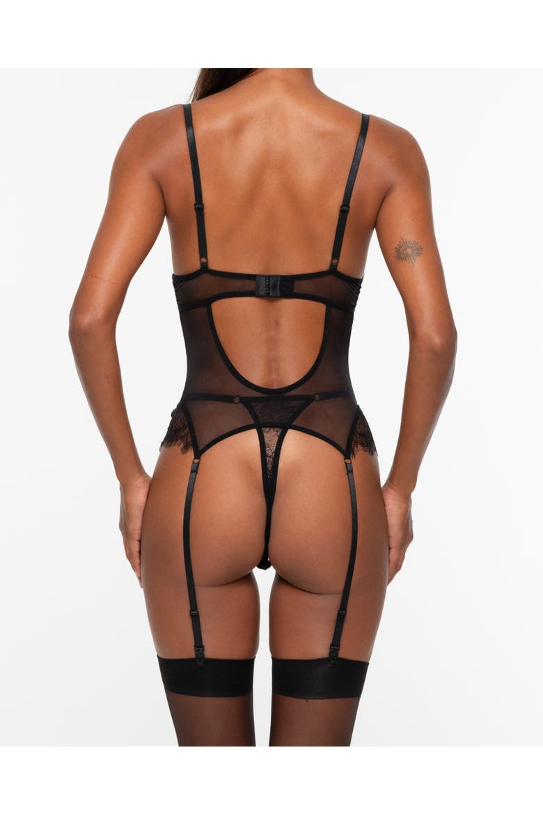 Zaira Bodysuit, Alternate, color, Black