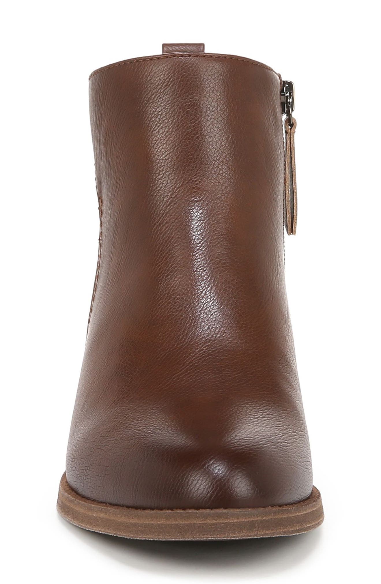 Zaylee Bootie, Alternate, color, CAPPUCCINO BROWN FAUX LEATHER