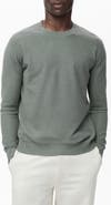 MANGO Crewneck Piqué Sweater
