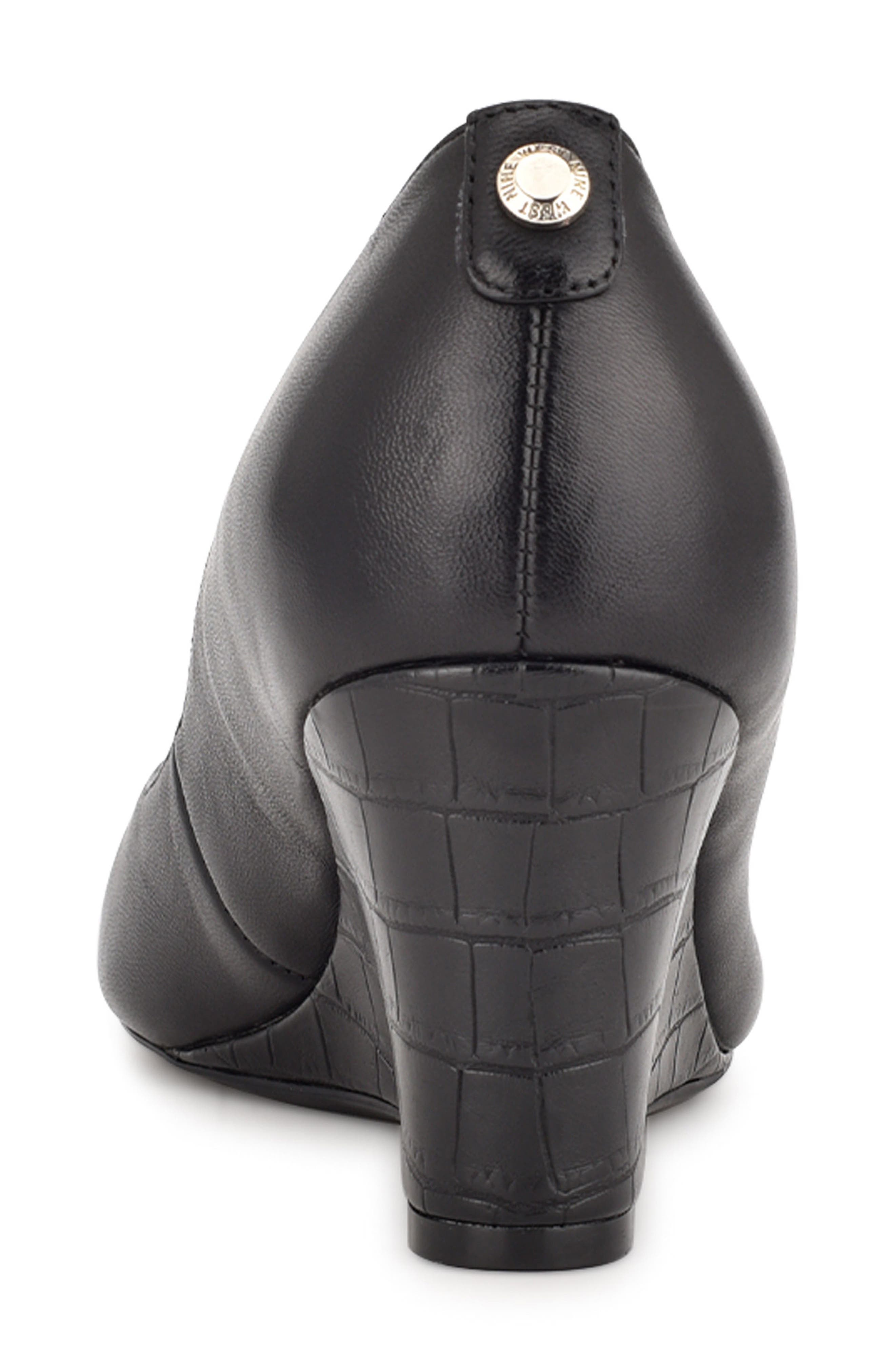 Nine West Cape Peep Toe Wedge, Alternate, color, 