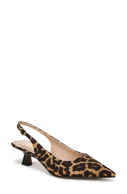 Franco Sarto Jaden Pointed Toe Slingback Pump In Brown
