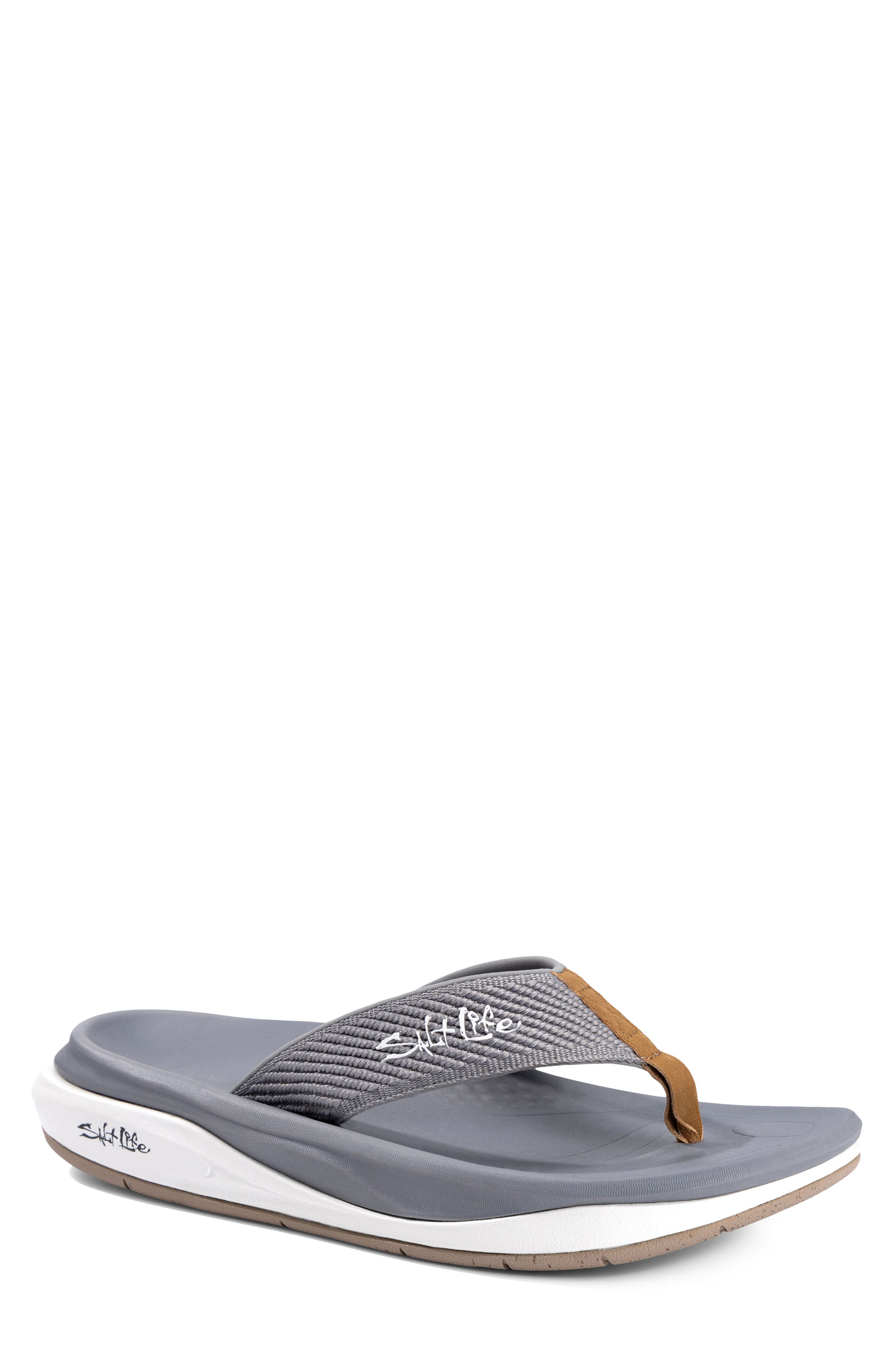 The Saltwater Flip Flop, Main, color, GREY