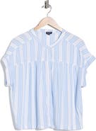 Splendid Short Sleeve Button-Up Top
