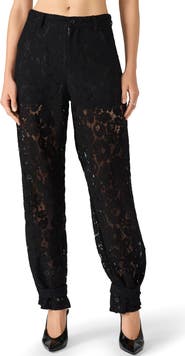 Steve Madden Tre Guipure Lace Pants