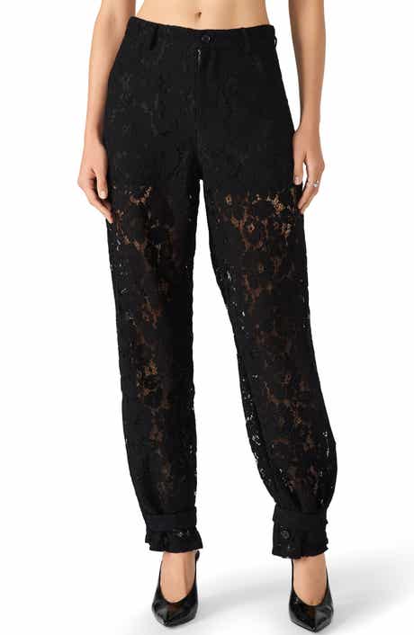 Steve Madden Tre Guipure Lace Pants