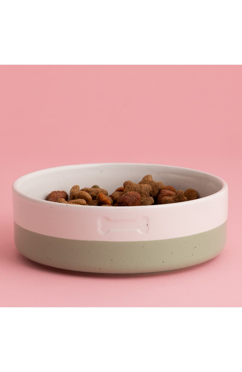 MASON CASH Speckle Dip Dog Bowl, 7 Inch, 28.7oz, Green, Cream, Alternate, color, Multicolored