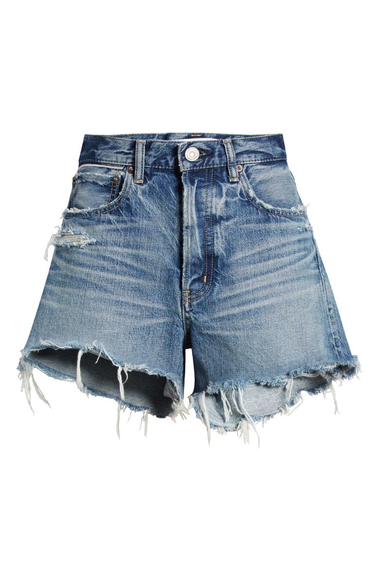 MOUSSY VINTAGE Elam Ripped Denim Cutoff Shorts, Alternate, color,