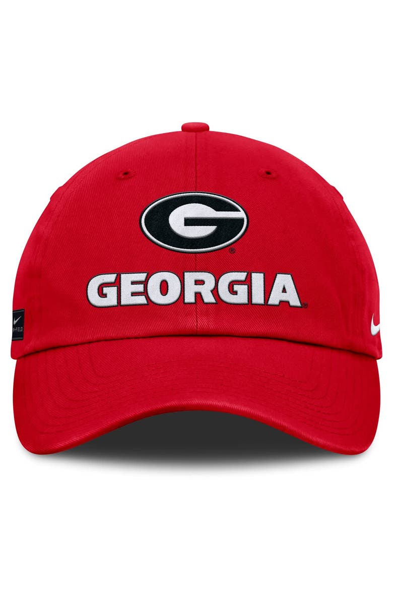 Nike Men's Nike Red Georgia Bulldogs 2025 Sideline Club Adjustable Hat, Alternate, color, 