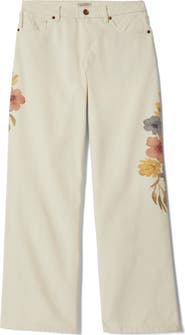 Brixton The Chloe Floral Print Wide Leg Jeans