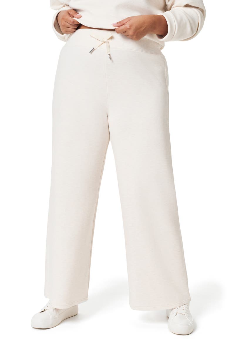 Air Essentials Wide Leg Crop Pants, Alternate, color, OATMEAL HEATHER