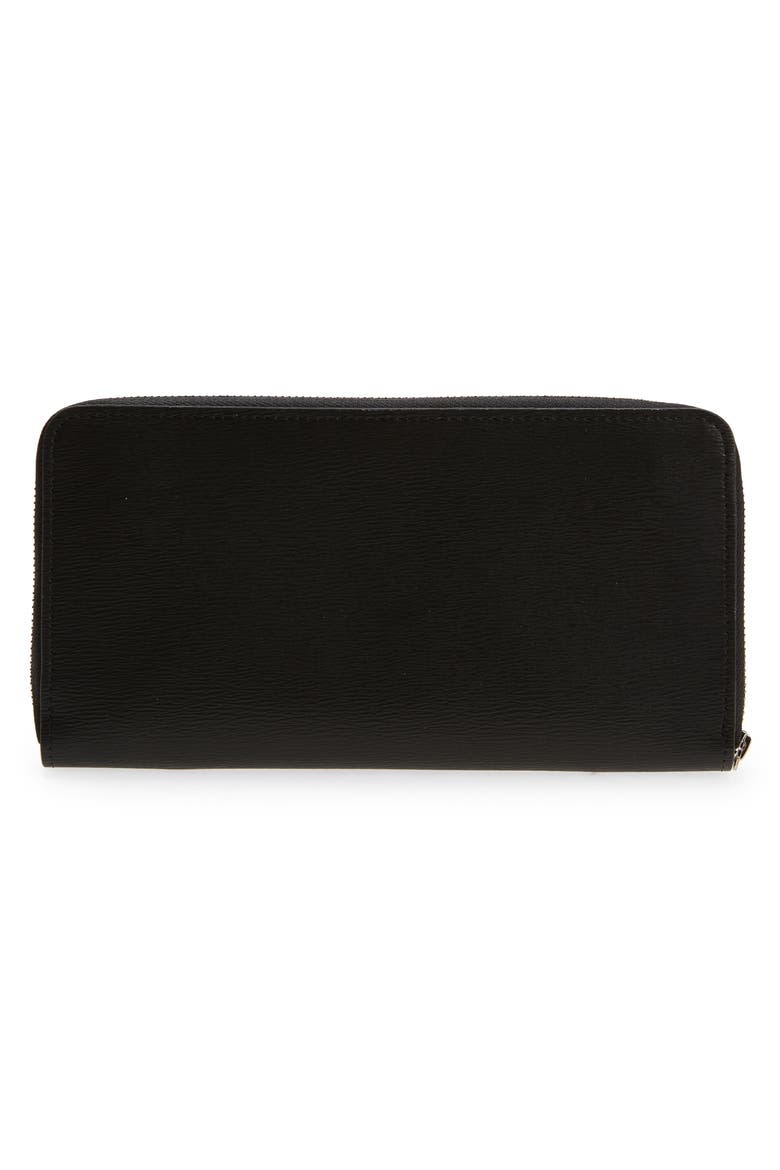 Le Pliage Zip Around Wallet, Alternate, color, BLACK