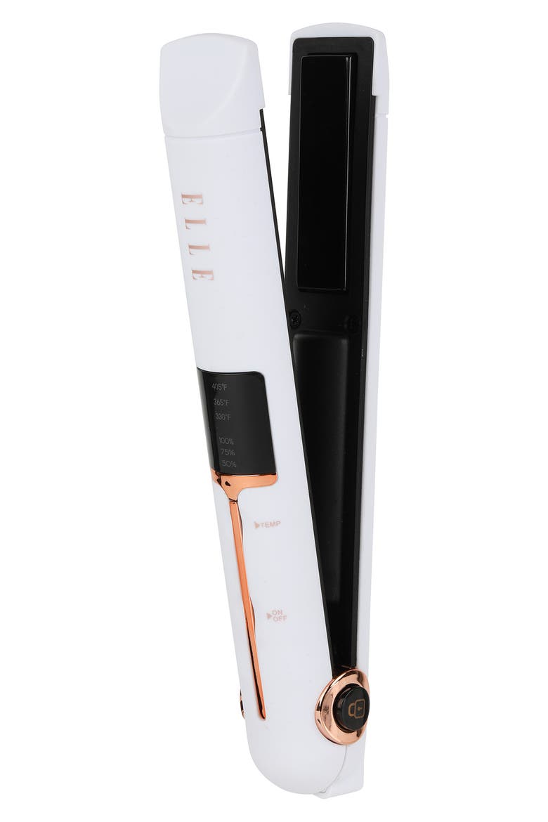 Cordless Rechargeable Ceramic Flat Iron, Main, color, WHITE