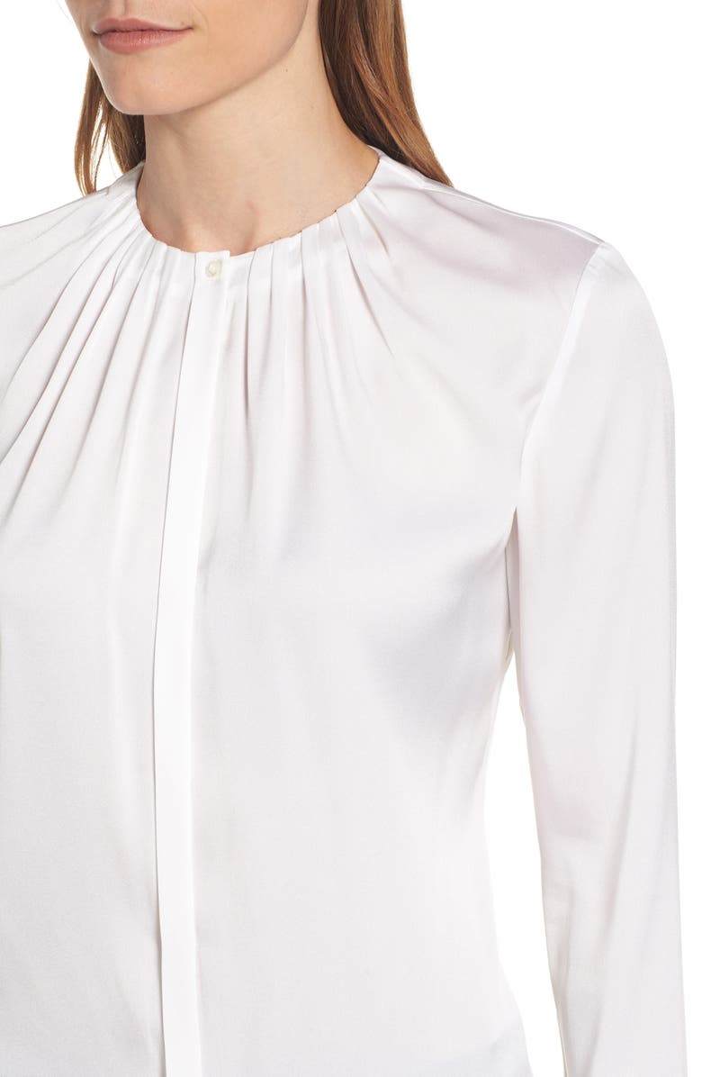 BOSS Banyra Stretch Silk Blouse, Alternate, color, 