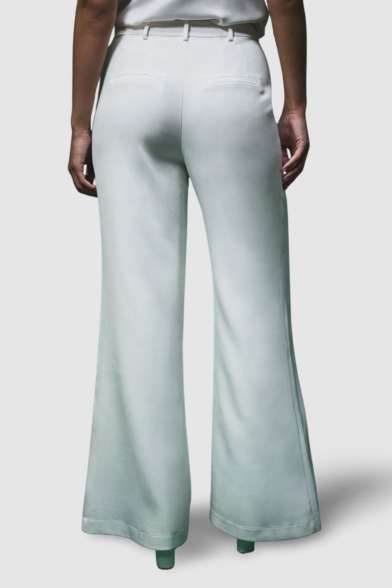 Bridal Tailored Wide Leg Trousers, Alternate, color, Ivory