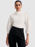 The Fold Riesi Asymmetric Neck Knit Top