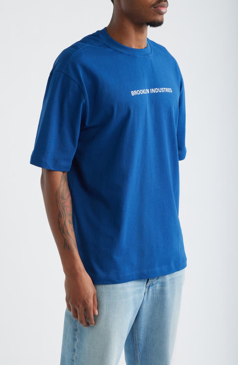 Brooklyn Industries Graphic T-Shirt, Alternate, color, Navy Peony