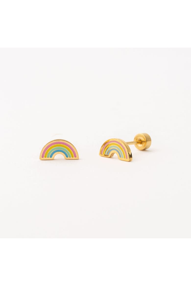 Enamel Long Post Stud Earring Set, Alternate, color, Multi