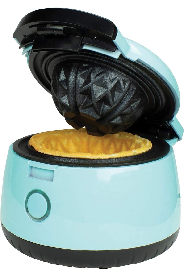 Single Waffle Bowl Maker, Alternate, color, Blue