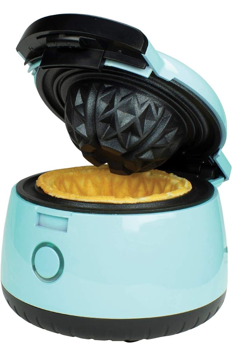 Brentwood Single Waffle Bowl Maker, Alternate, color, Blue