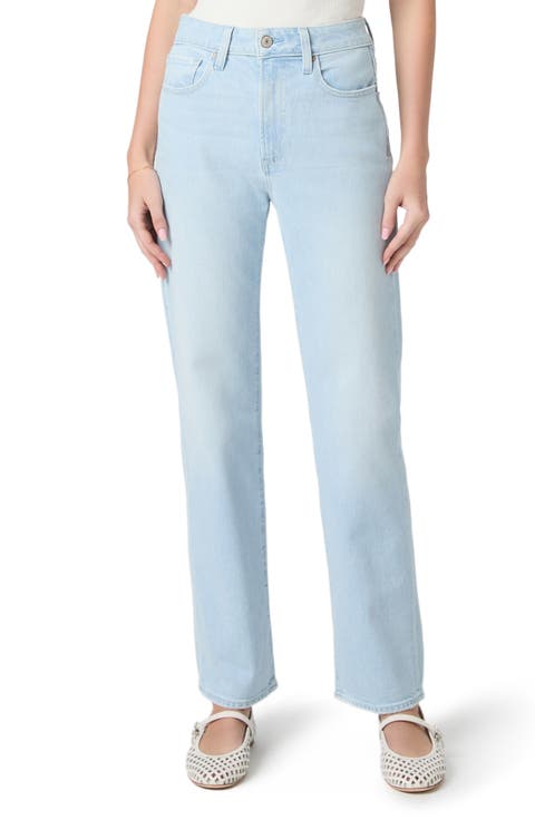 Stevie High Waist Straight Leg Jeans (Fleur De Mer)