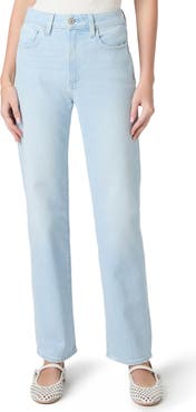 PAIGE Stevie High Waist Straight Leg Jeans