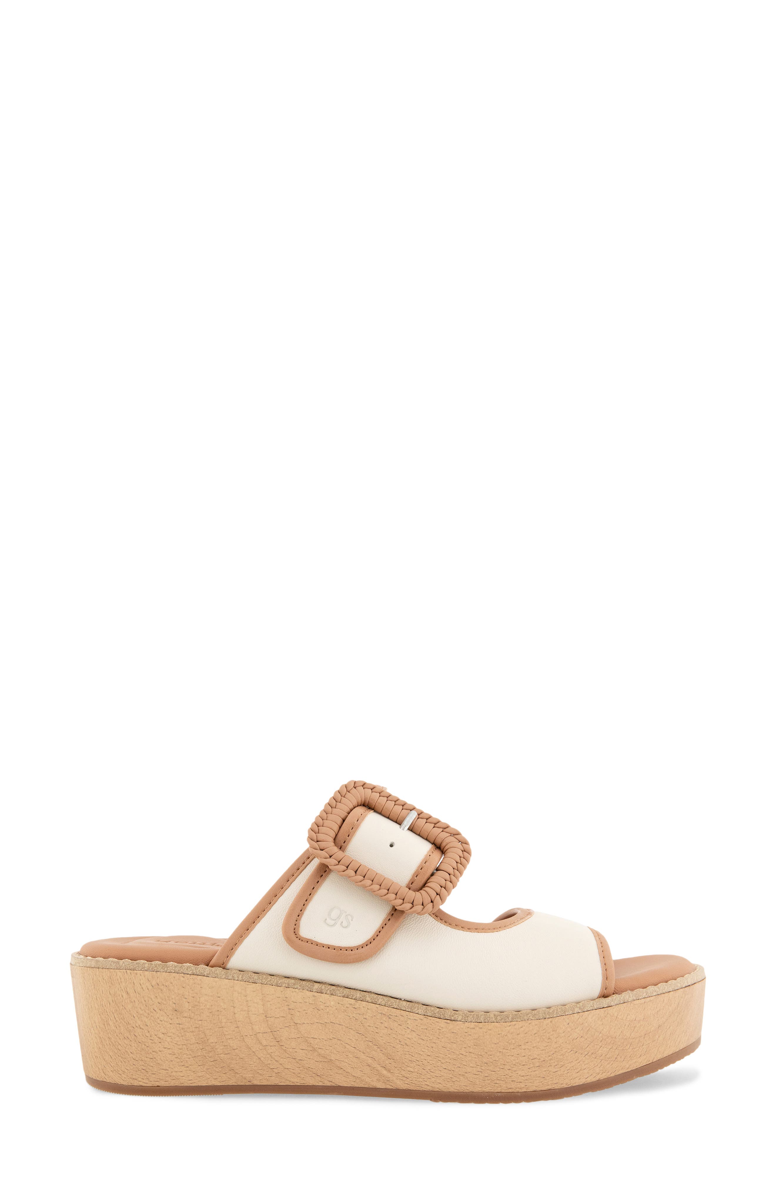 Gentle Souls Vadylin Platform Wedge Slide Sandal, Alternate, color, Stone Leather
