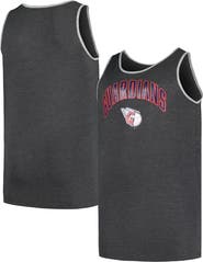 PROFILE Men's Profile Heather Charcoal Cleveland Guardians Big & Tall Arch Over Logo Tank Top