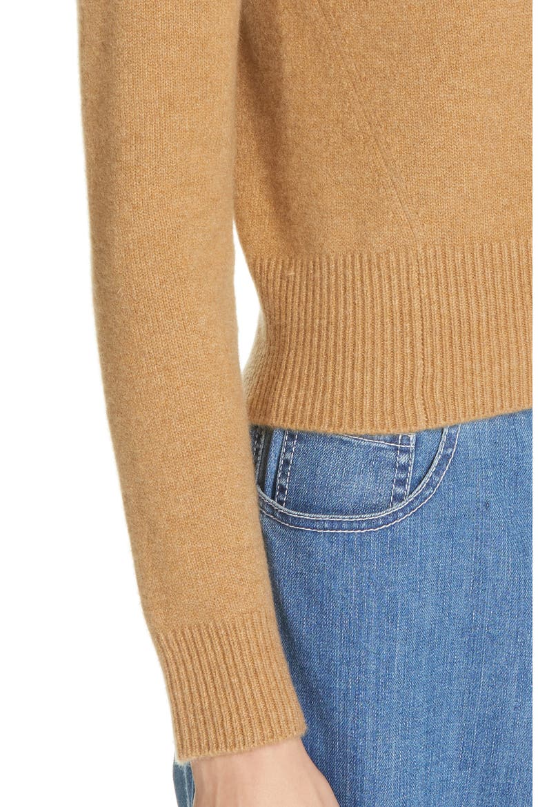 Stretch Cashmere Sweater, Alternate, color, CARAMEL