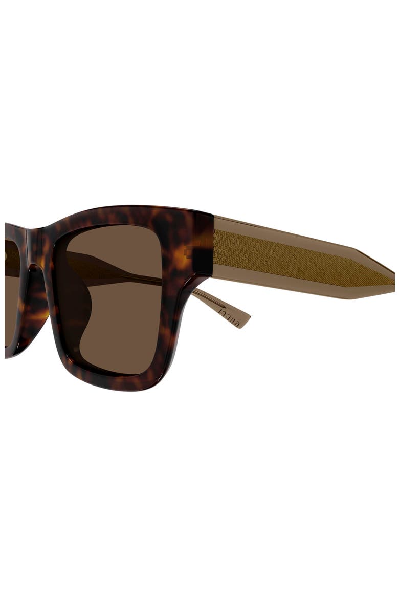 52mm Square Sunglasses, Alternate, color, HAVANA