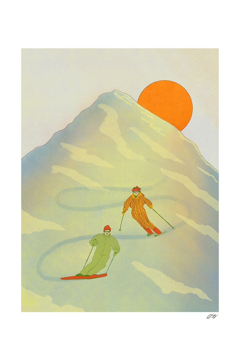 Ski Print, Main, color, Multi