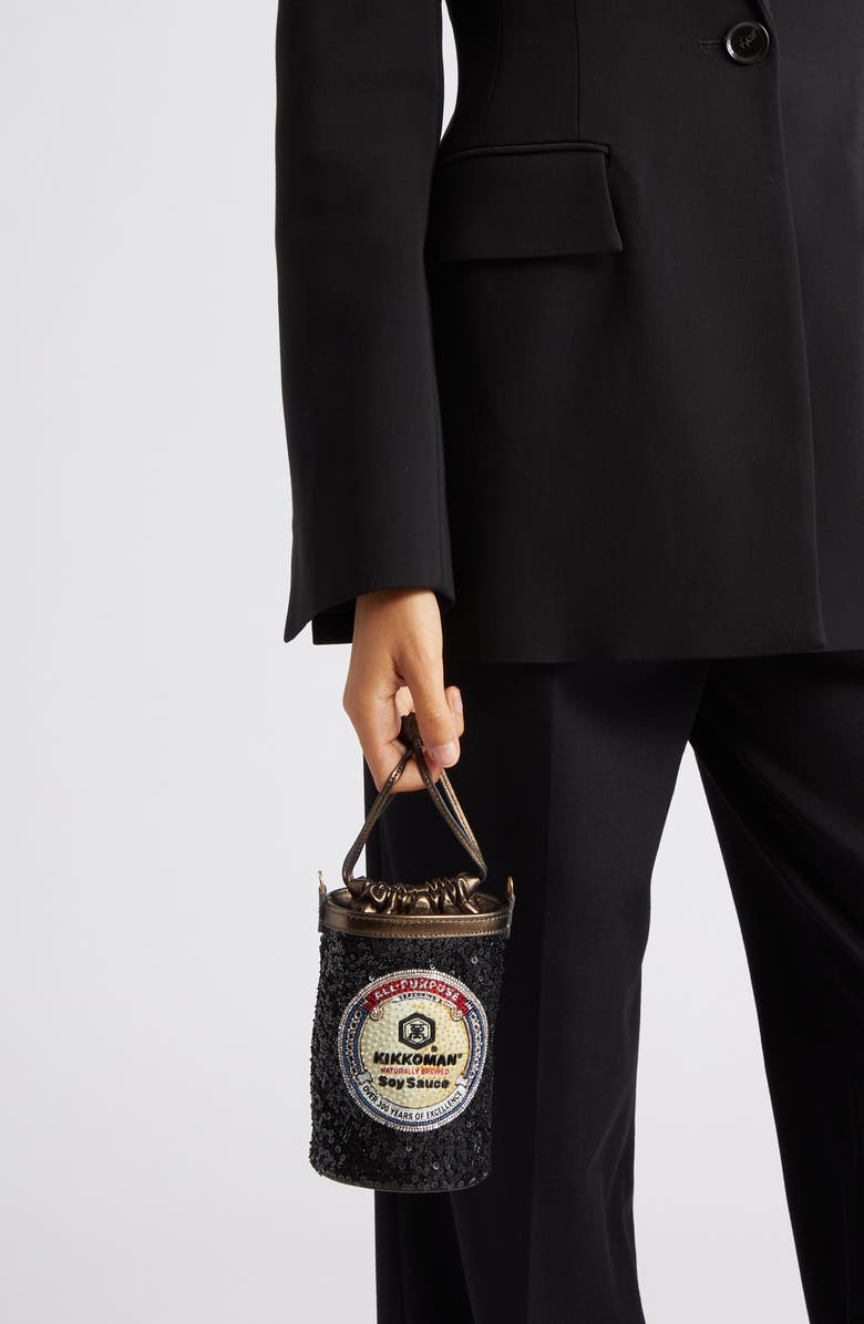 Anya Hindmarch Kikkoman<sup>®</sup> Sequin Recycled Satin Crossbody Bag, Alternate, color,