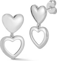 SPHERA MILANO Heart Drop Earrings
