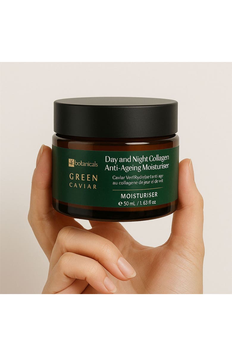 DR BOTANICALS Green Caviar Day & Night Collagen Anti-Ageing Moisturiser 50ml for Fine Lines & Wrinkles, Anti-Aging, Alternate, color, White