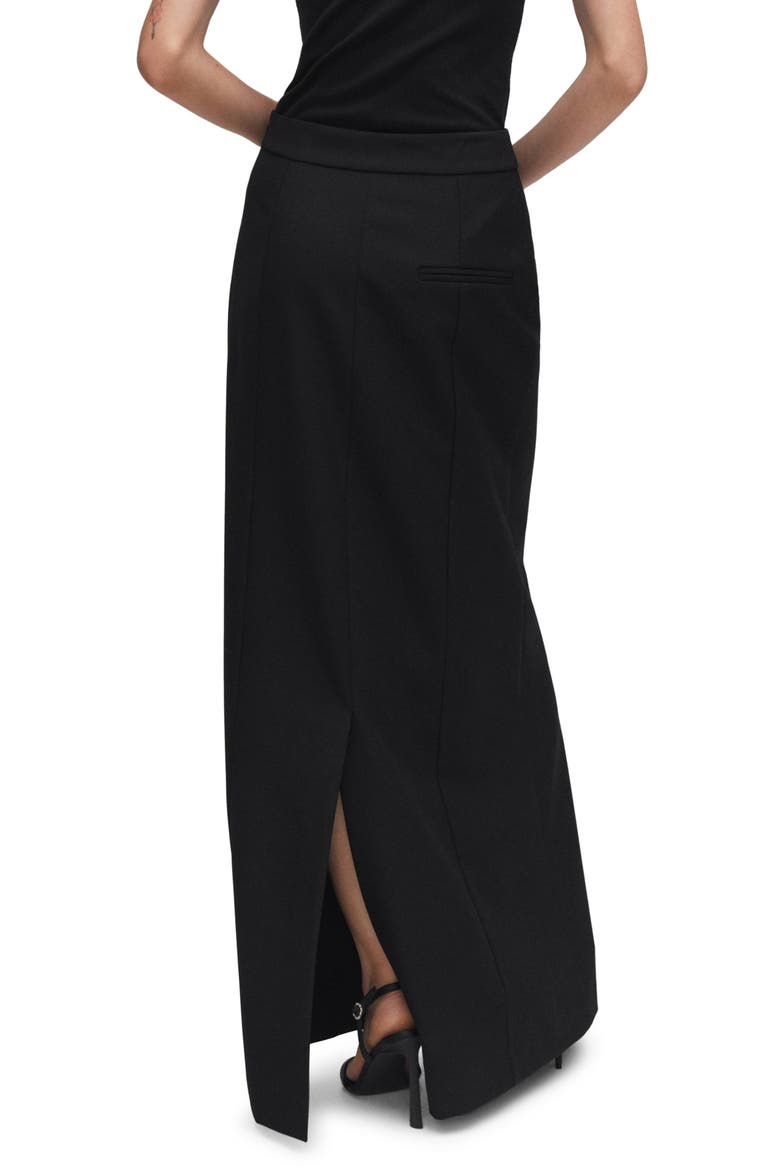 Flowy Maxi Skirt, Alternate, color, BLACK
