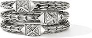 John Hardy Icon Stud Triple Row Ring