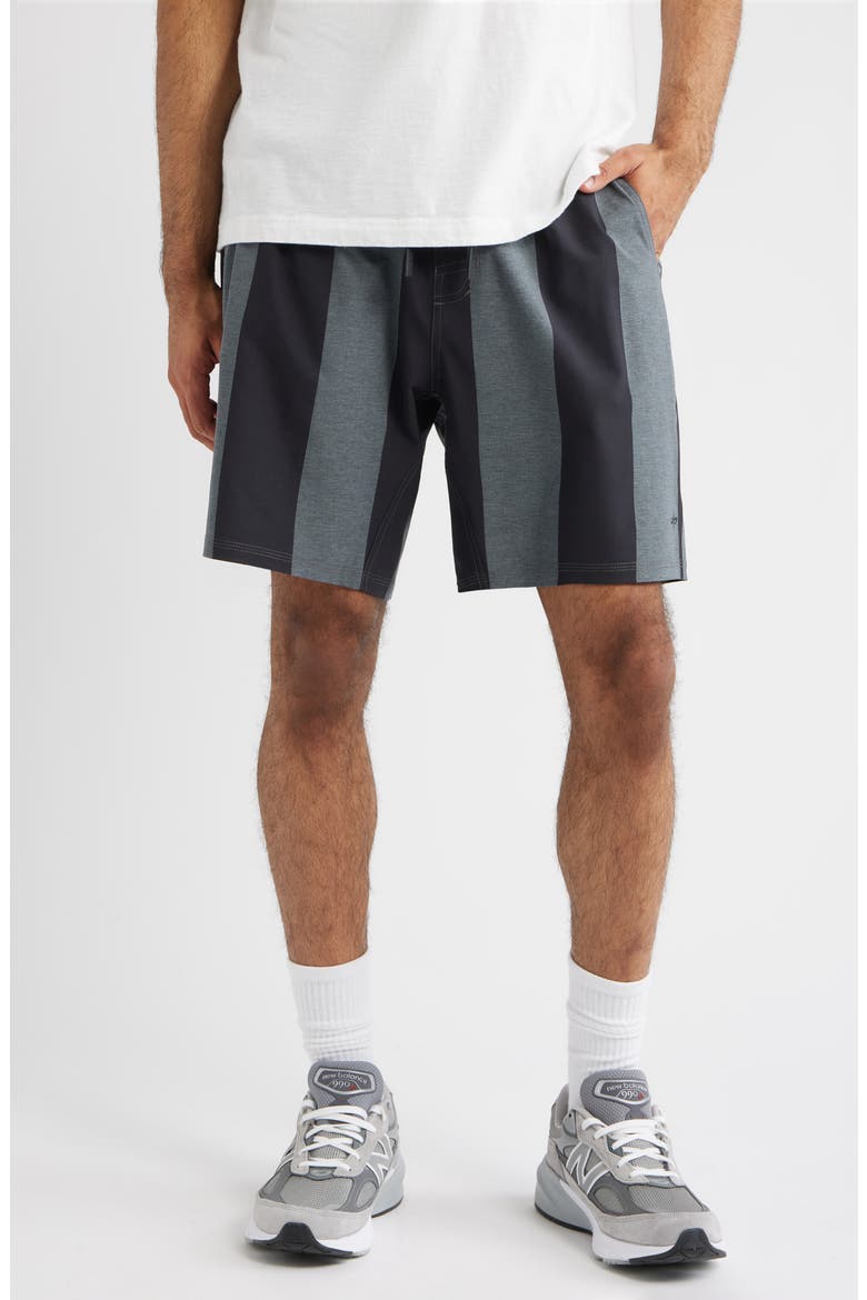 Tempo Tech Shorts, Main, color, BLACK STRIPE