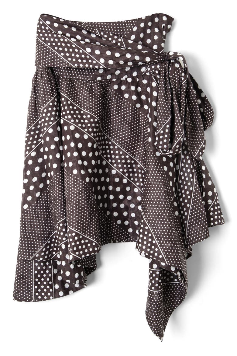 Parker Sash Skirt, Alternate, color, DARK BROWN