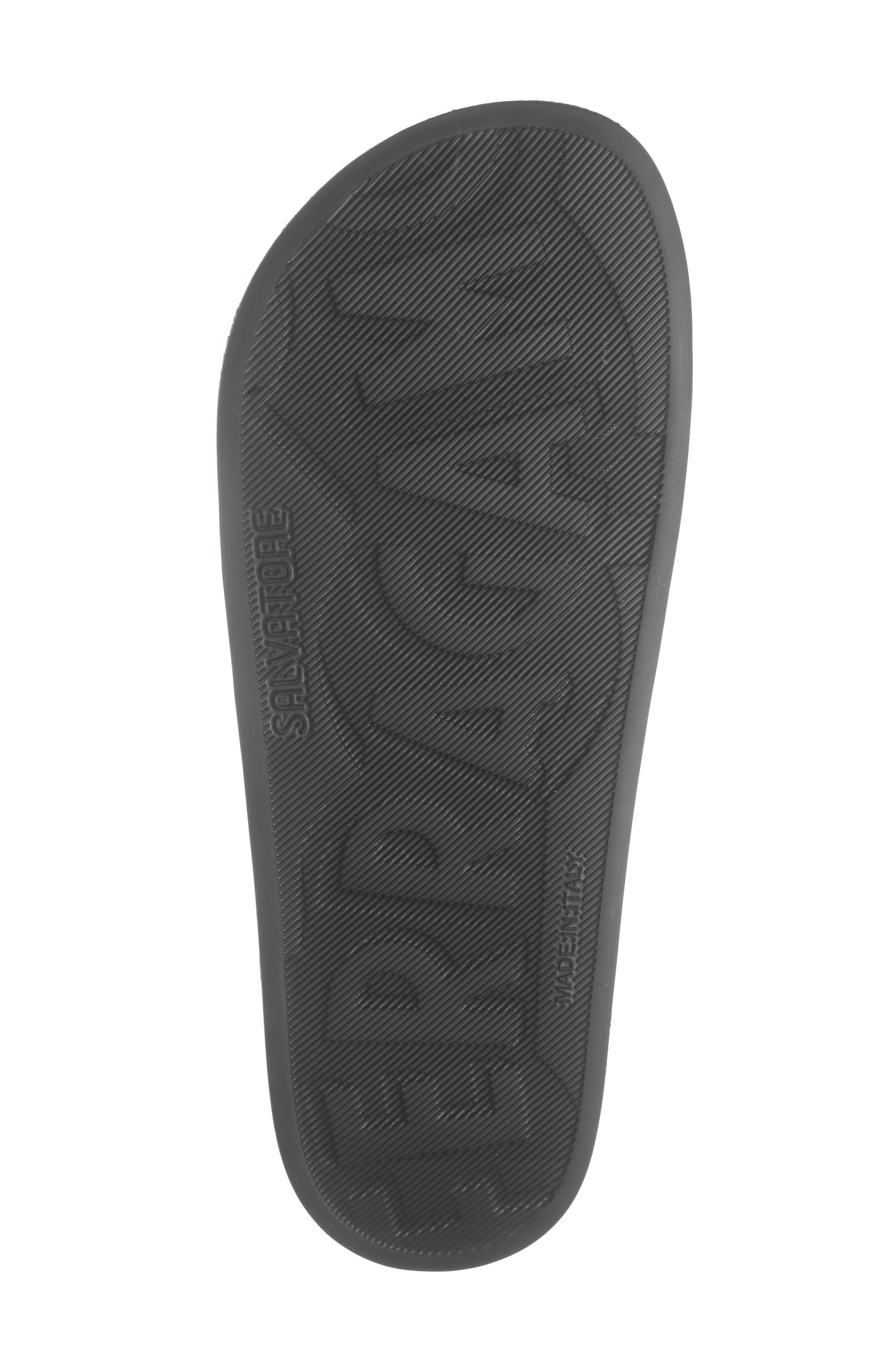 Tomaio Slide Sandal, Alternate, color, BEIGE NERO GANCIO NERO ARGENTO