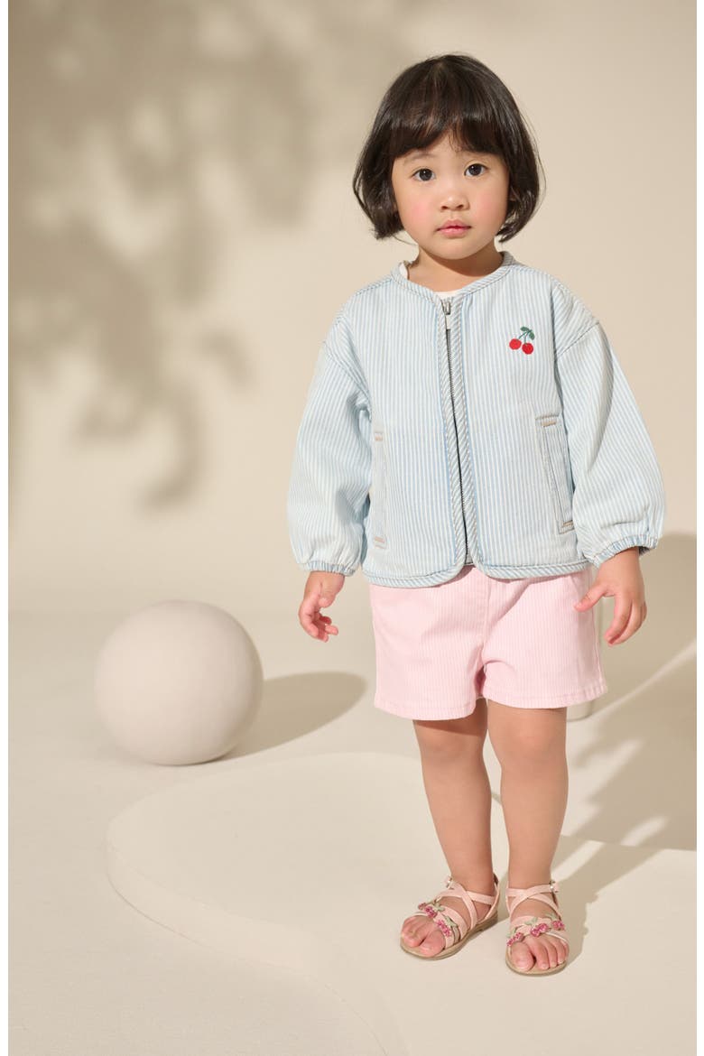 Kids' Ticking Stripe Jacket, Alternate, color, BLUE