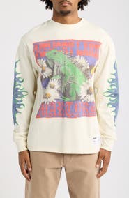 MEMORY LANE Iguana Oversize Cotton Graphic T-Shirt