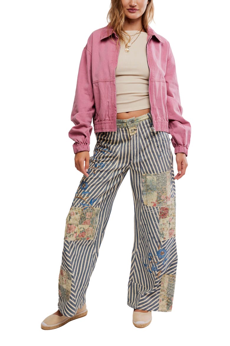 Birdie Cotton Bomber Jacket, Alternate, color, ROSE RASIN