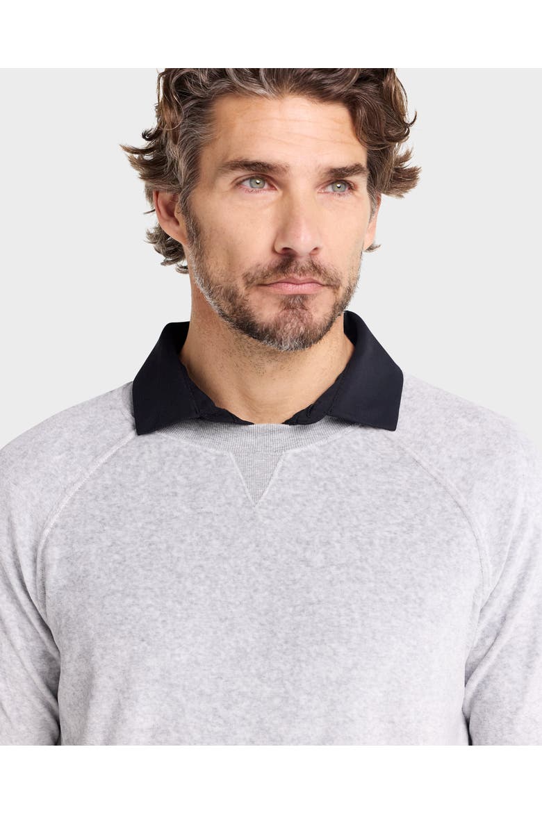 Country Club Raglan Sweater Velour, Alternate, color, Grey