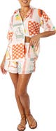 Petal & Pup Piccolo Print Button-Up Shirt & Shorts