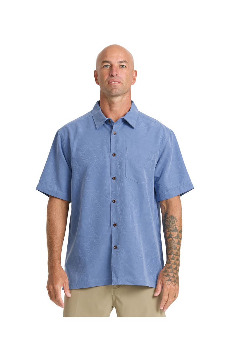 Quiksilver Waterman Island JungleShort Sleeve Shirt, Alternate, color, Riviera