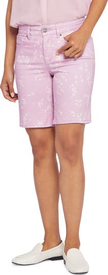 Ella Side Slit Denim Bermuda Shorts