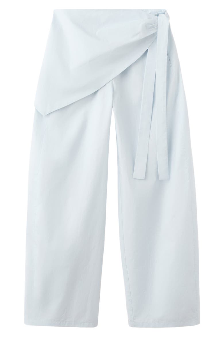Belted Wide Leg Pants, Alternate, color, SKY BLUE