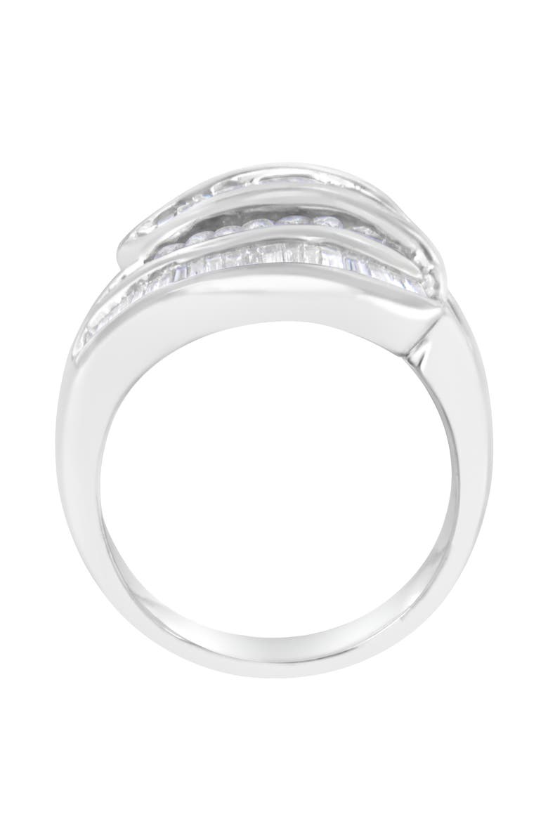 Haus of Brilliance 14KT White Gold 1.0 cttw Diamond Bypass Band Ring, Alternate, color, White