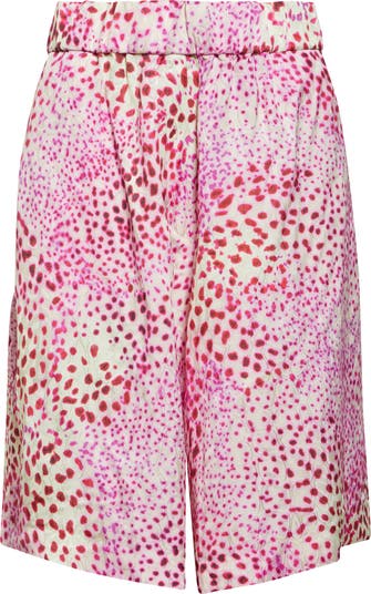 ショートパンツ Dries Van Noten Dries Van Noten Pomy Bis Bermuda Shorts Dries Van Noten Pomy Bis Orchid Spot Print Jacquard Bermuda